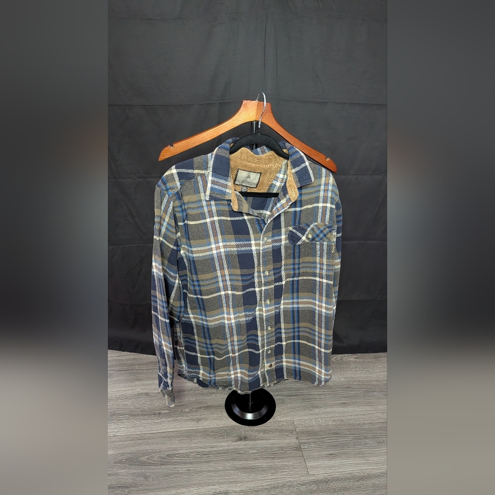 Legendary Whitetails Navy and Tan Plaid Shirt